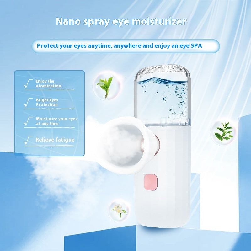 Nano Atomization Spray Steam Portable Eye Care Eye Steamer Moisturizing