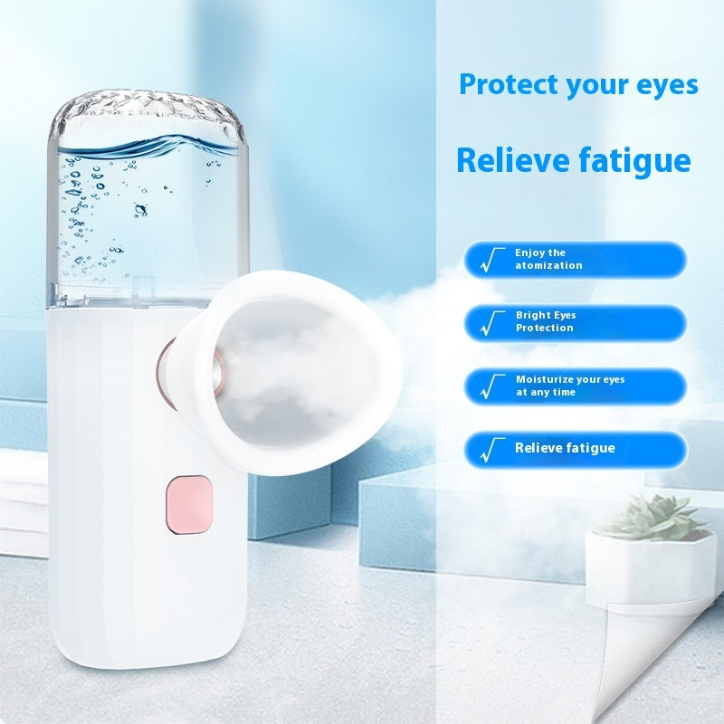 Nano Atomization Spray Steam Portable Eye Care Eye Steamer Moisturizing